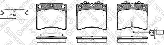 Stellox 396 011-SX - Bremsbelagsatz, Scheibenbremse alexcarstop-ersatzteile.com