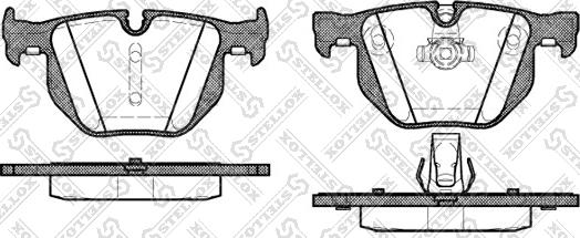 Stellox 392 060-SX - Bremsbelagsatz, Scheibenbremse alexcarstop-ersatzteile.com