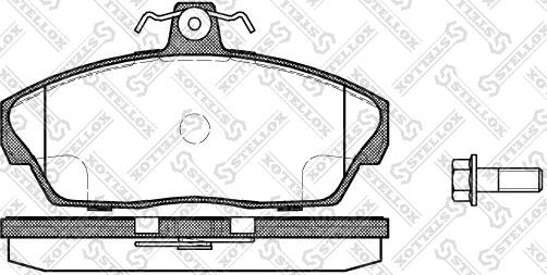 Stellox 348 010-SX - Bremsbelagsatz, Scheibenbremse alexcarstop-ersatzteile.com