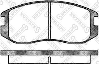 Stellox 368 000-SX - Bremsbelagsatz, Scheibenbremse alexcarstop-ersatzteile.com