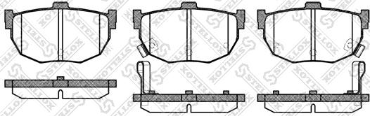 Stellox 305 032-SX - Bremsbelagsatz, Scheibenbremse alexcarstop-ersatzteile.com