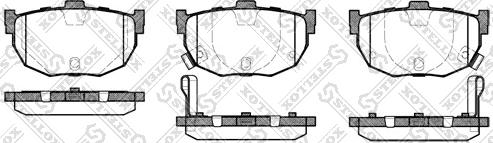 Stellox 305 022-SX - Bremsbelagsatz, Scheibenbremse alexcarstop-ersatzteile.com