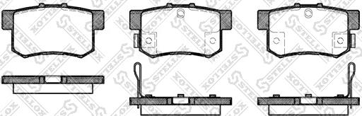 Stellox 336 052-SX - Bremsbelagsatz, Scheibenbremse alexcarstop-ersatzteile.com