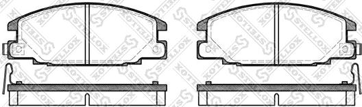 Stellox 249 004B-SX - Bremsbelagsatz, Scheibenbremse alexcarstop-ersatzteile.com