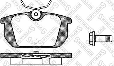 Stellox 242 000-SX - Bremsbelagsatz, Scheibenbremse alexcarstop-ersatzteile.com