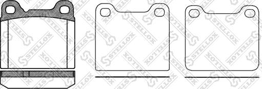 Stellox 268 010-SX - Bremsbelagsatz, Scheibenbremse alexcarstop-ersatzteile.com