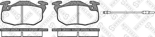 Stellox 203 002-SX - Bremsbelagsatz, Scheibenbremse alexcarstop-ersatzteile.com