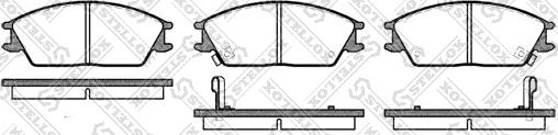 Stellox 235 002-SX - Bremsbelagsatz, Scheibenbremse alexcarstop-ersatzteile.com