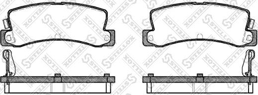 Stellox 225 004-SX - Bremsbelagsatz, Scheibenbremse alexcarstop-ersatzteile.com