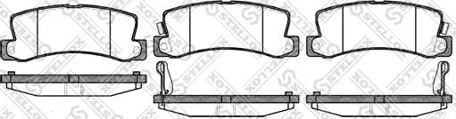 Stellox 225 022-SX - Bremsbelagsatz, Scheibenbremse alexcarstop-ersatzteile.com