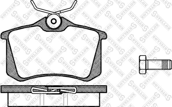 Stellox 274 000B-SX - Bremsbelagsatz, Scheibenbremse alexcarstop-ersatzteile.com