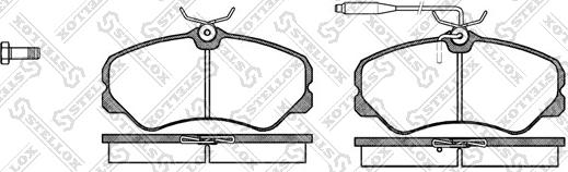 Stellox 272 002-SX - Bremsbelagsatz, Scheibenbremse alexcarstop-ersatzteile.com