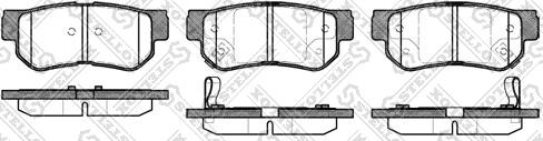 Stellox 757 002B-SX - Bremsbelagsatz, Scheibenbremse alexcarstop-ersatzteile.com