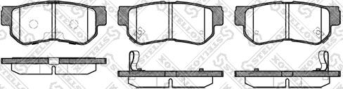 Stellox 757 012B-SX - Bremsbelagsatz, Scheibenbremse alexcarstop-ersatzteile.com