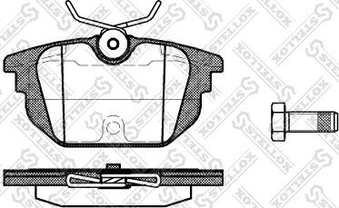 Stellox 703 000-SX - Bremsbelagsatz, Scheibenbremse alexcarstop-ersatzteile.com