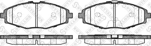 Stellox 707 000B-SX - Bremsbelagsatz, Scheibenbremse alexcarstop-ersatzteile.com