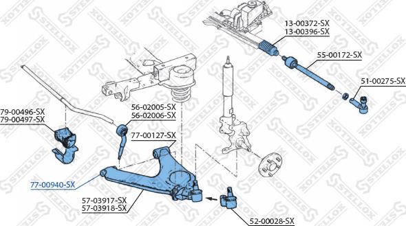 Stellox 77-00940-SX - Lagerung, Lenker alexcarstop-ersatzteile.com