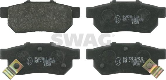 Swag 85 91 6301 - Bremsbelagsatz, Scheibenbremse alexcarstop-ersatzteile.com