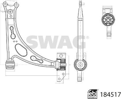 Swag 33 10 9416 - Lenker, Radaufhängung alexcarstop-ersatzteile.com