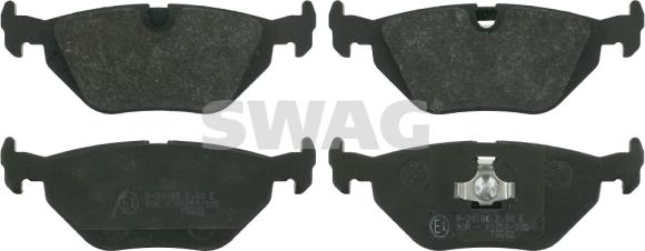 Swag 20 91 6196 - Bremsbelagsatz, Scheibenbremse alexcarstop-ersatzteile.com