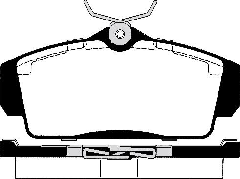 TRUPART DP11096RS - Bremsbelagsatz, Scheibenbremse alexcarstop-ersatzteile.com