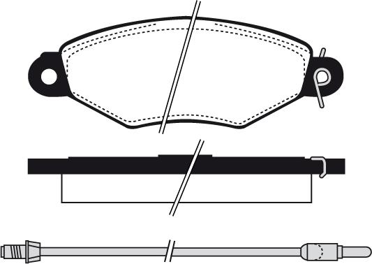 HELLA 530032826 - Bremsbelagsatz, Scheibenbremse alexcarstop-ersatzteile.com