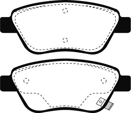 FTE PBW495BLA - Bremsbelagsatz, Scheibenbremse alexcarstop-ersatzteile.com