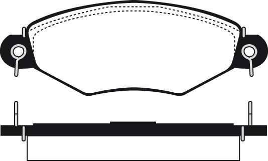 Roulunds Braking 788186 - Bremsbelagsatz, Scheibenbremse alexcarstop-ersatzteile.com