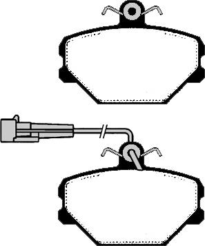 HELLA T0353 - Bremsbelagsatz, Scheibenbremse alexcarstop-ersatzteile.com