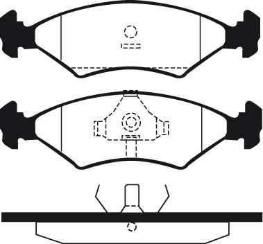 Van Wezel 6704267 - Bremsbelagsatz, Scheibenbremse alexcarstop-ersatzteile.com