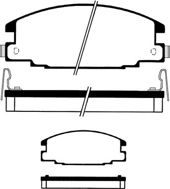 Jurid 572272D - Bremsbelagsatz, Scheibenbremse alexcarstop-ersatzteile.com