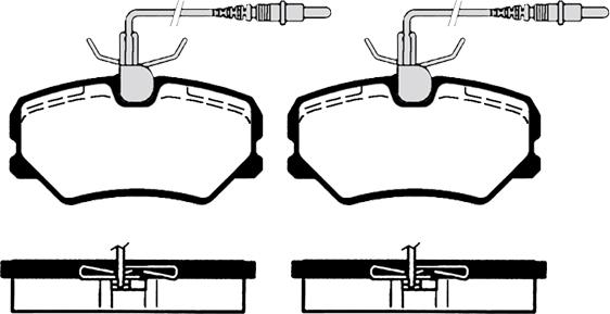 HELLA 530032831 - Bremsbelagsatz, Scheibenbremse alexcarstop-ersatzteile.com