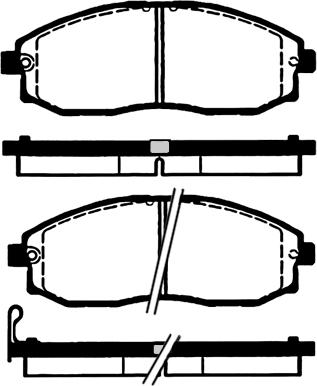 BOSCH 424670 - Bremsbelagsatz, Scheibenbremse alexcarstop-ersatzteile.com