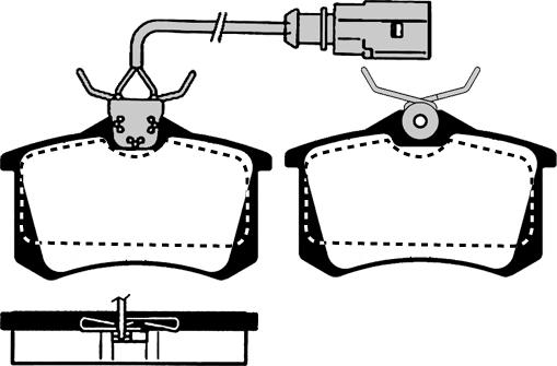 Omnicraft 2454031 - Bremsbelagsatz, Scheibenbremse alexcarstop-ersatzteile.com