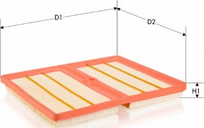 Tecneco Filters AR1613PM - Luftfilter alexcarstop-ersatzteile.com