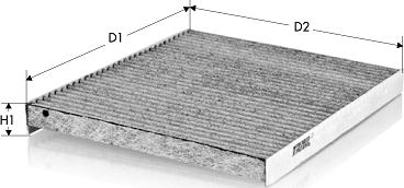 Tecneco Filters CK1246C - Filter, Innenraumluft alexcarstop-ersatzteile.com