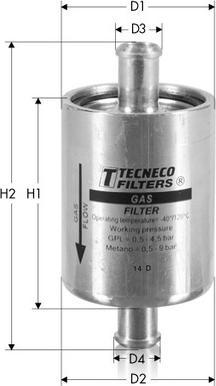 Tecneco Filters GAS13 - Kraftstofffilter alexcarstop-ersatzteile.com