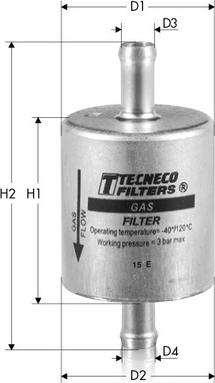 Tecneco Filters GAS2 - Kraftstofffilter alexcarstop-ersatzteile.com