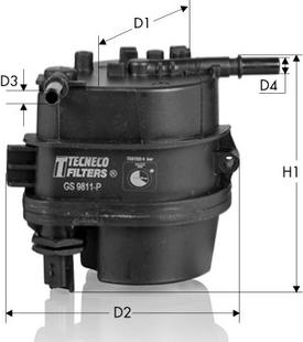 Tecneco Filters GS9811-P - Kraftstofffilter alexcarstop-ersatzteile.com