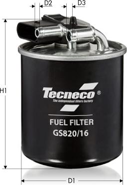 Tecneco Filters GS820/16 - Kraftstofffilter alexcarstop-ersatzteile.com