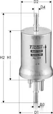 Tecneco Filters IN6Q0201051A - Kraftstofffilter alexcarstop-ersatzteile.com