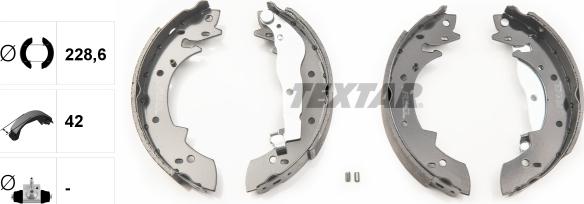 Textar 91011200 - Bremsbackensatz alexcarstop-ersatzteile.com