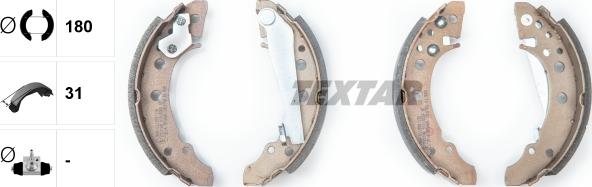 Textar 91018200 - Bremsbackensatz alexcarstop-ersatzteile.com