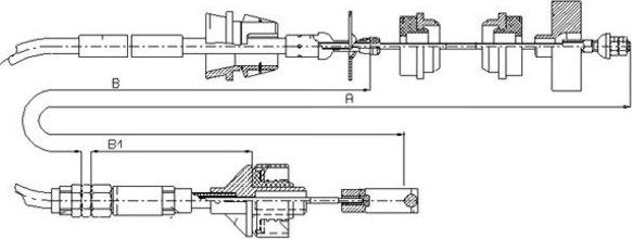 Textar 58010500 - Seilzug, Kupplungsbetätigung alexcarstop-ersatzteile.com