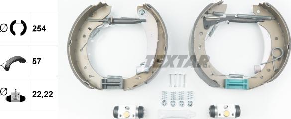 Textar 84049601 - Bremsbackensatz alexcarstop-ersatzteile.com