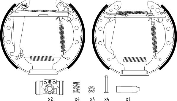 Textar 84044705 - Bremsbackensatz alexcarstop-ersatzteile.com