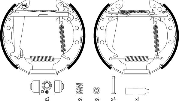 Textar 84044706 - Bremsbackensatz alexcarstop-ersatzteile.com