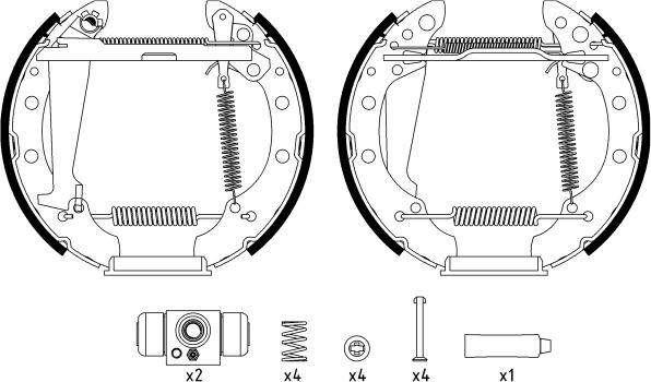 Textar 84044703 - Bremsbackensatz alexcarstop-ersatzteile.com