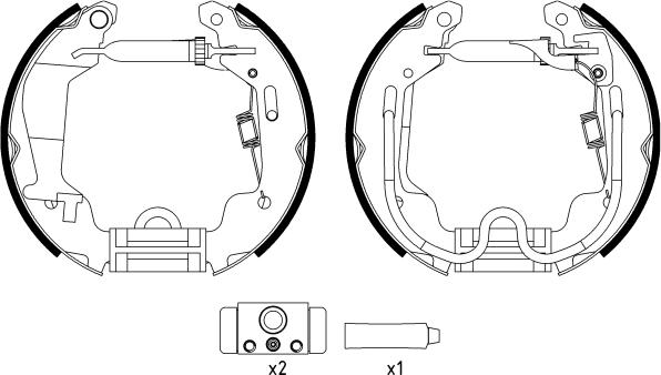 Textar 84058000 - Bremsbackensatz alexcarstop-ersatzteile.com