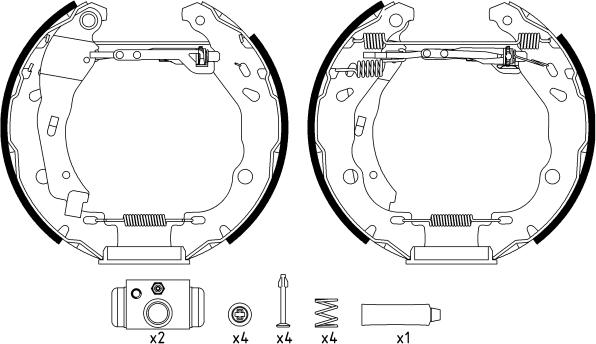 Textar 84060200 - Bremsbackensatz alexcarstop-ersatzteile.com